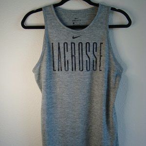 Nike Gray Lacrosse Tank S
